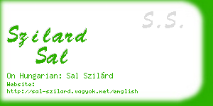 szilard sal business card